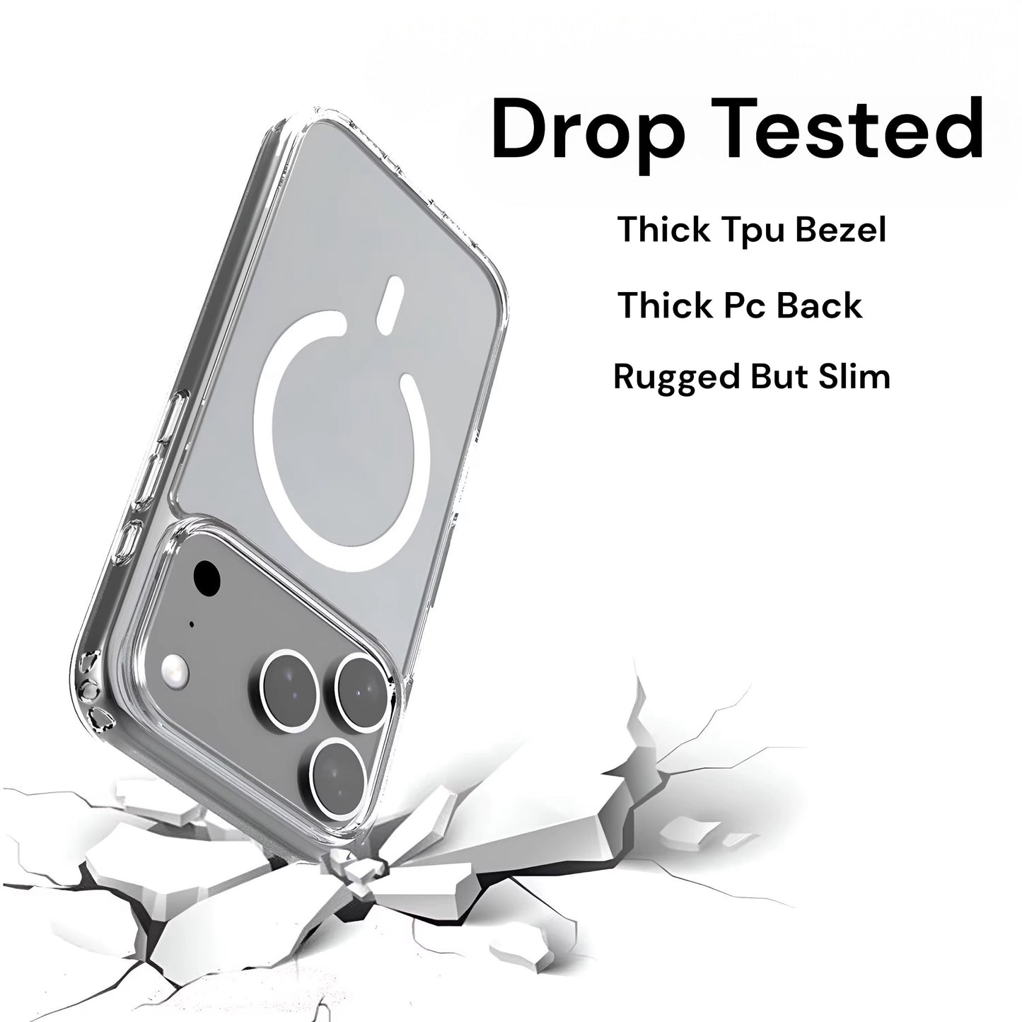 CRYSTEX HEAVY DUTY CASE IPHONE 17 PRO CLEAR