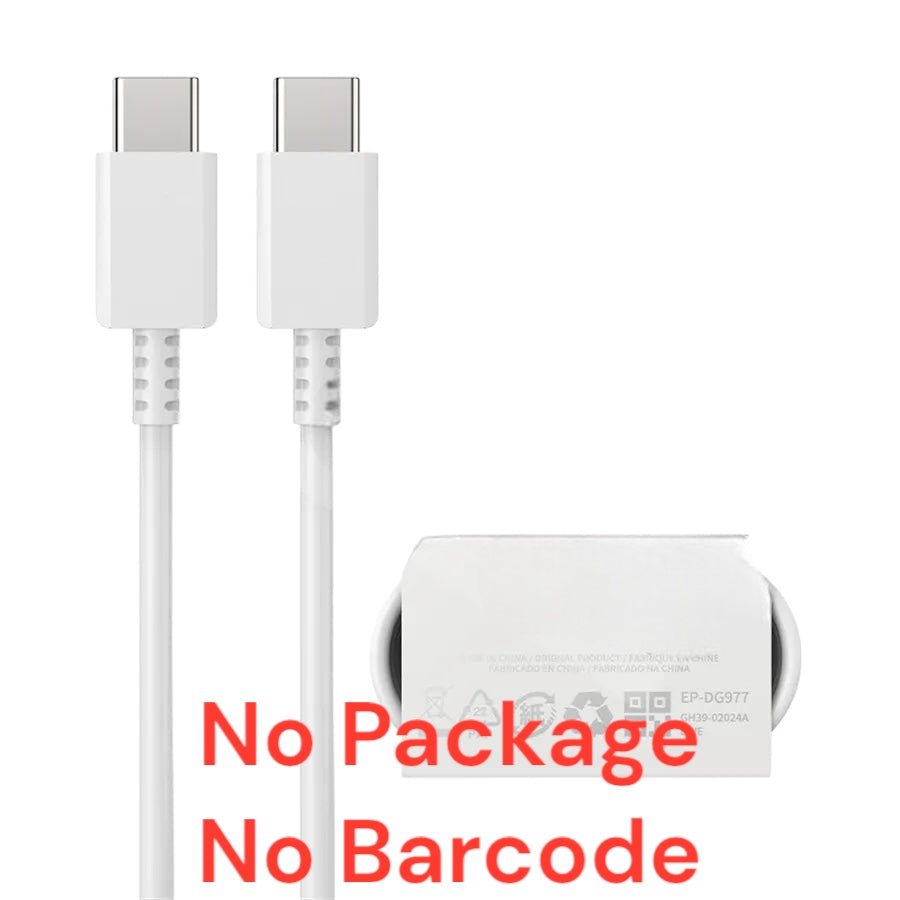 Usb-C to Usb-C Cable White 1M / 3Ft Bulk (No packaging)