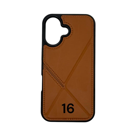 IPhone 16 - ELITE CASE BROWN WITH CARD SLOT