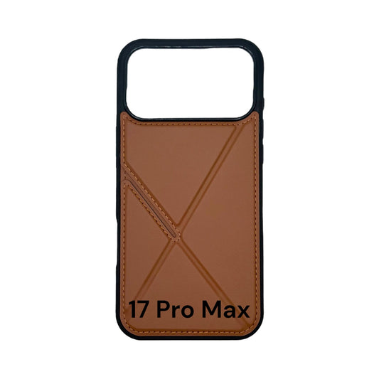 IPhone 17 PRO MAX - ELITE CASE BROWN WITH CARD SLOT