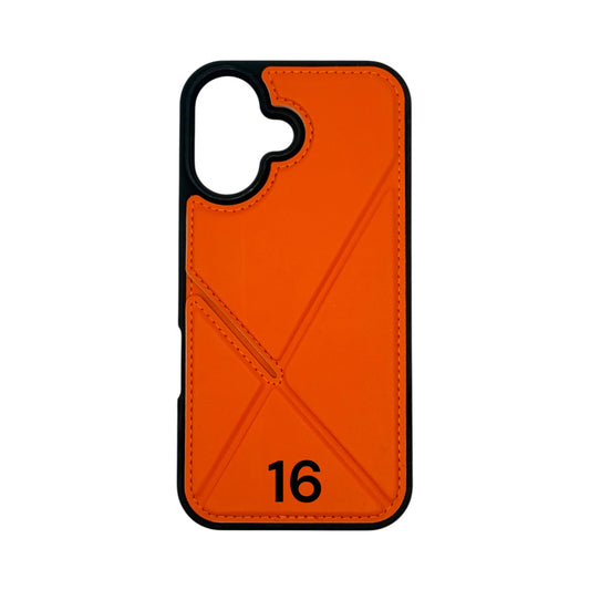 IPhone 16 - ELITE CASE ORANGE WITH CARD SLOT
