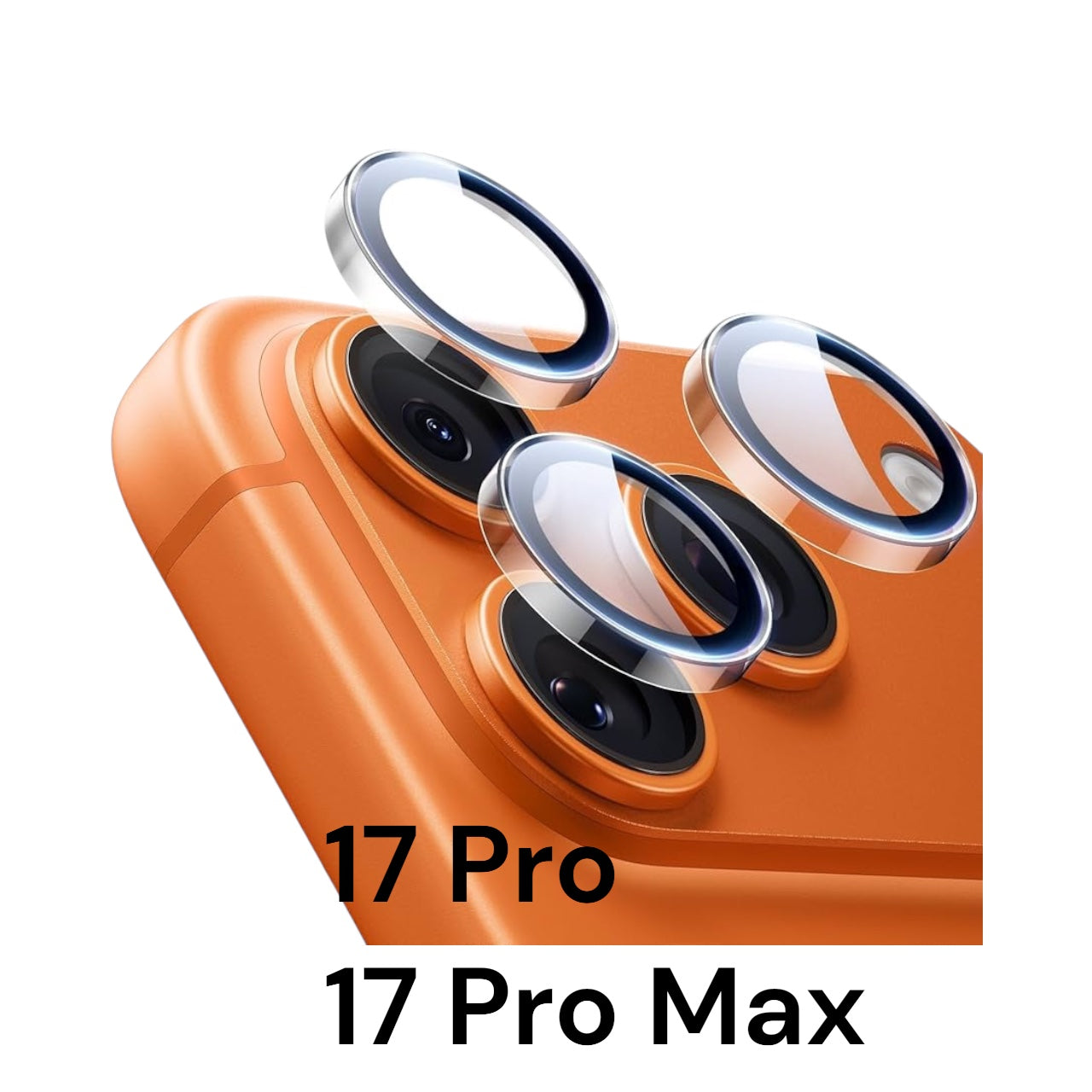 CAMERA LENS PROTECTOR IPHONE 17 PRO / 17 PRO MAX (individual, fit all cases)