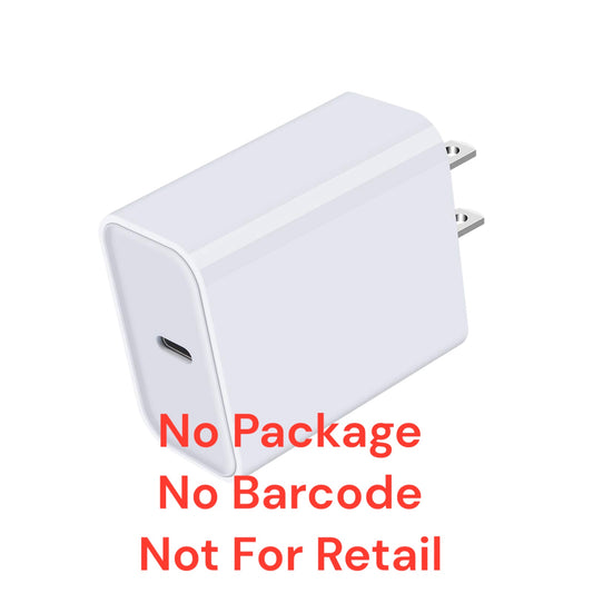 Usb-C 20w wall charger white(No packaging) ''Restricted Sale In Canada''
